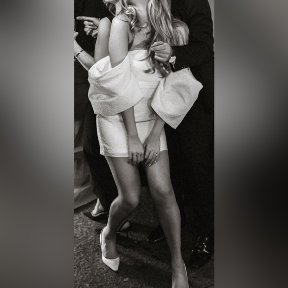 ASOS Luxe off the shoulder mini dress - Picture 5 of 5